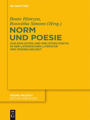 cover image of Norm und Poesie
